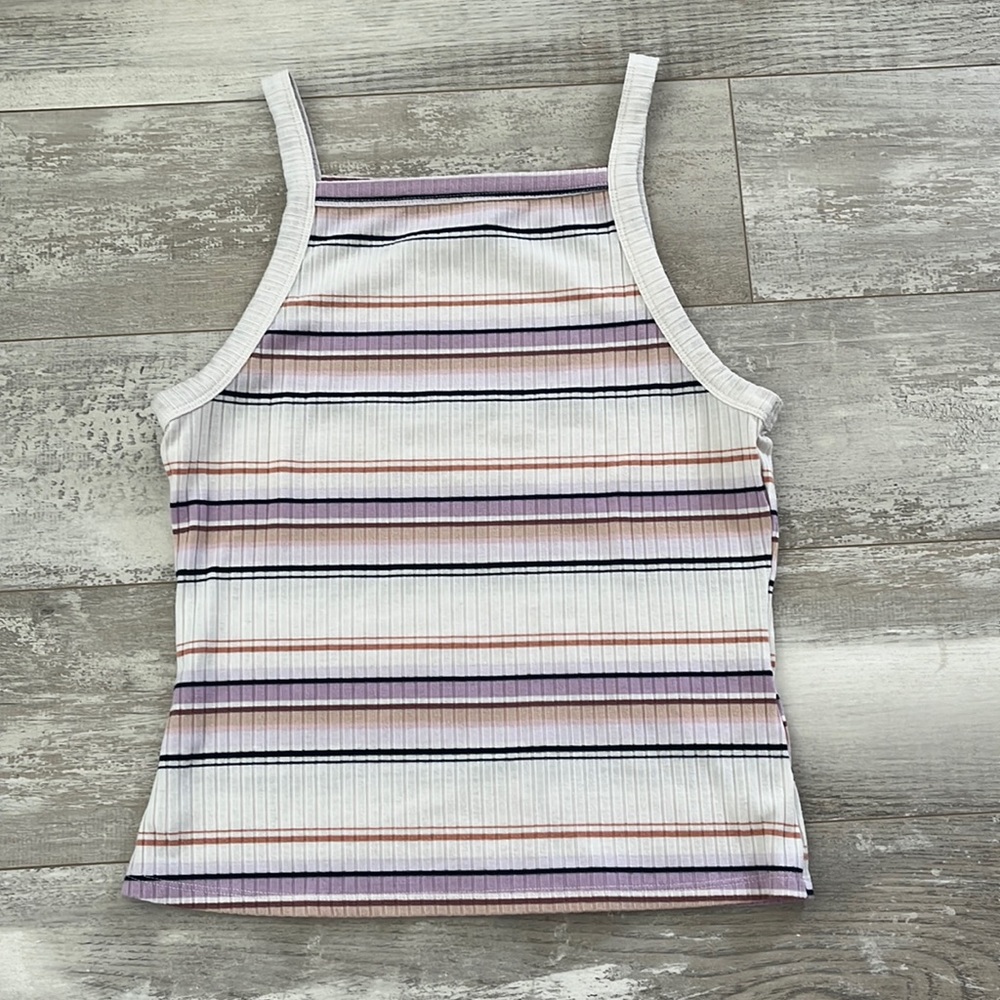 women’s mudd halter cropped tank top size L